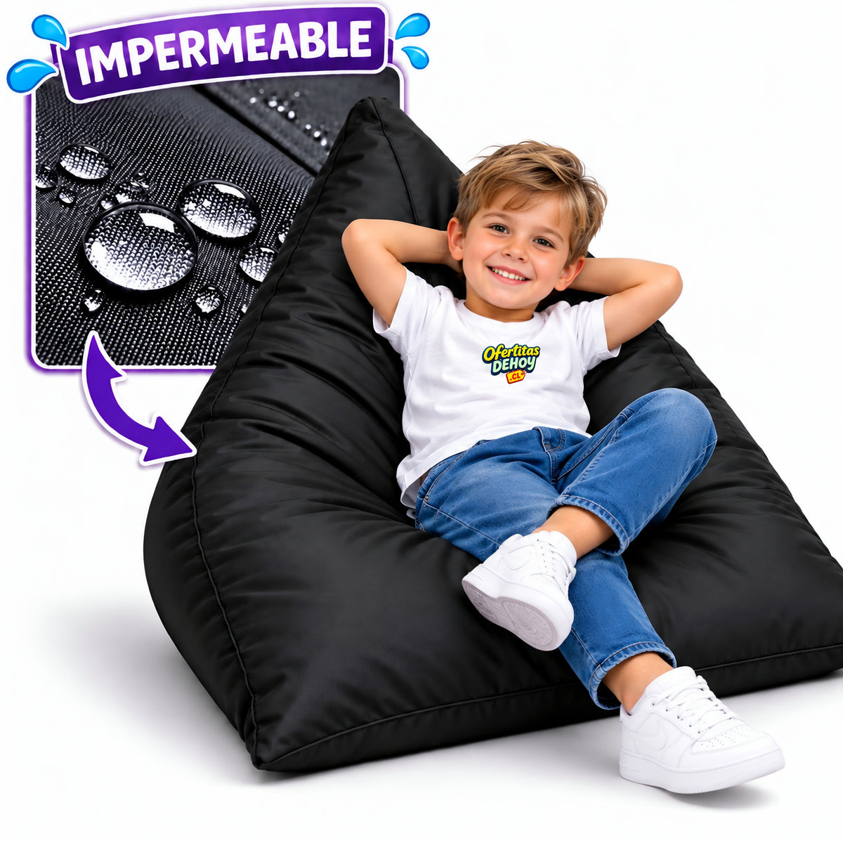 PUFF PIRÁMIDE KIDS IMPERMEABLE