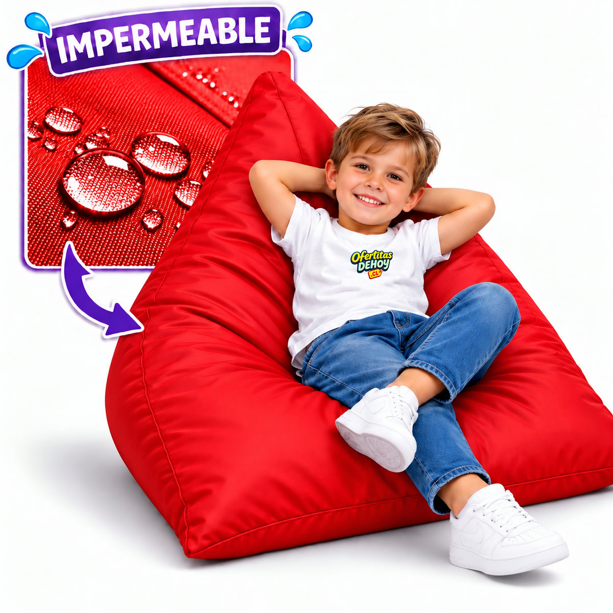 PUFF PIRÁMIDE KIDS IMPERMEABLE