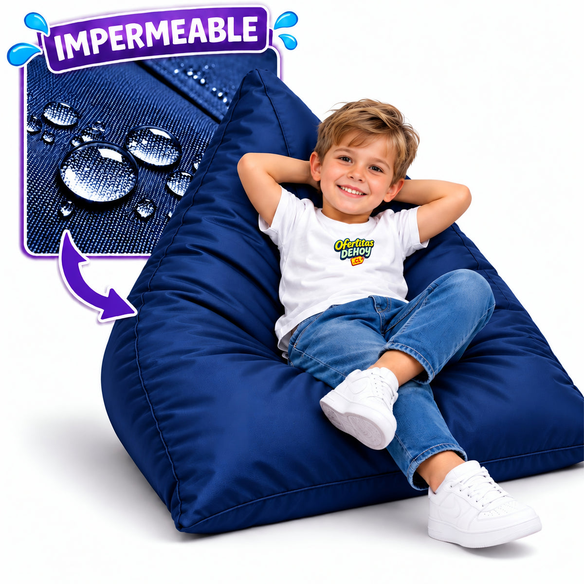 PUFF PIRÁMIDE KIDS IMPERMEABLE