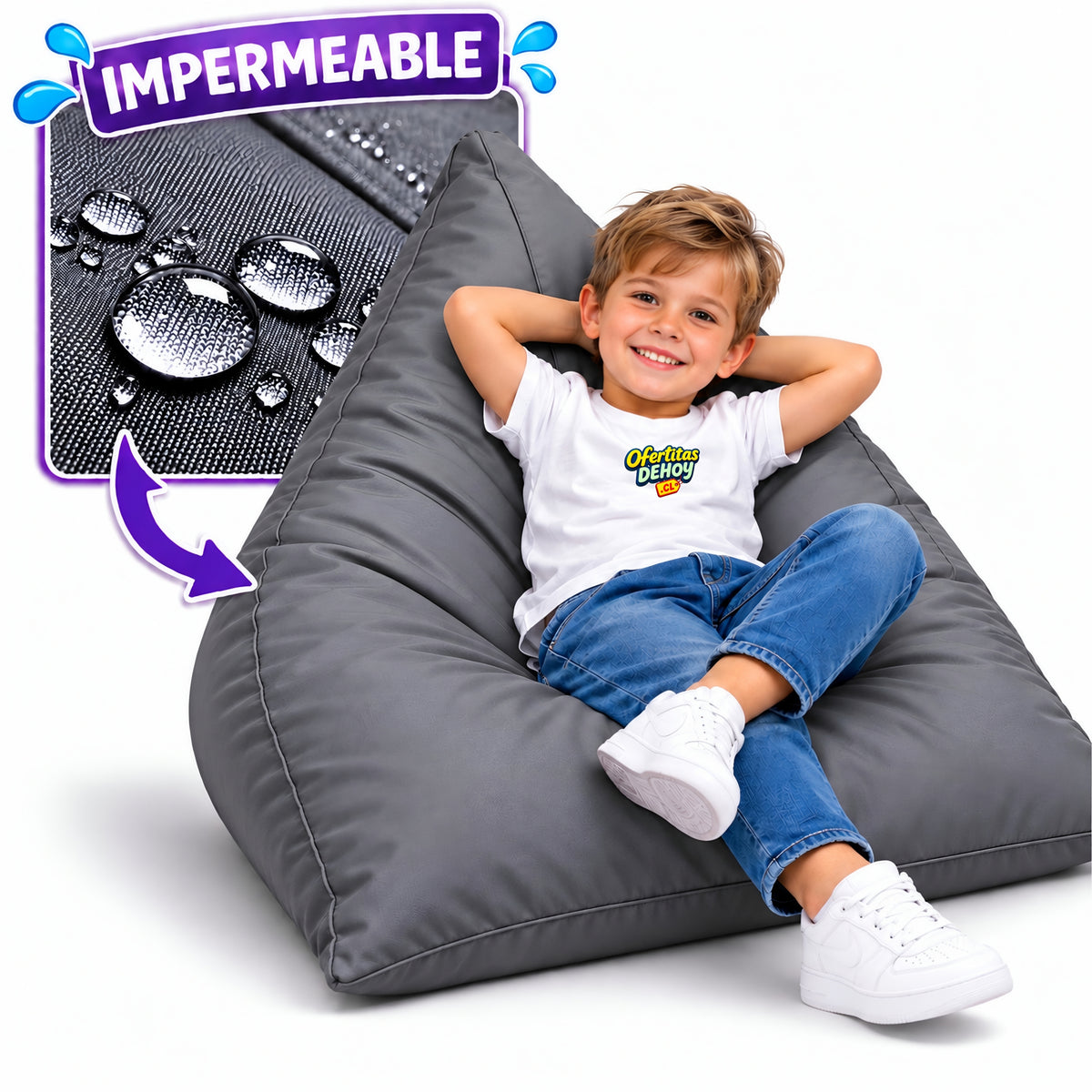 PUFF PIRÁMIDE KIDS IMPERMEABLE