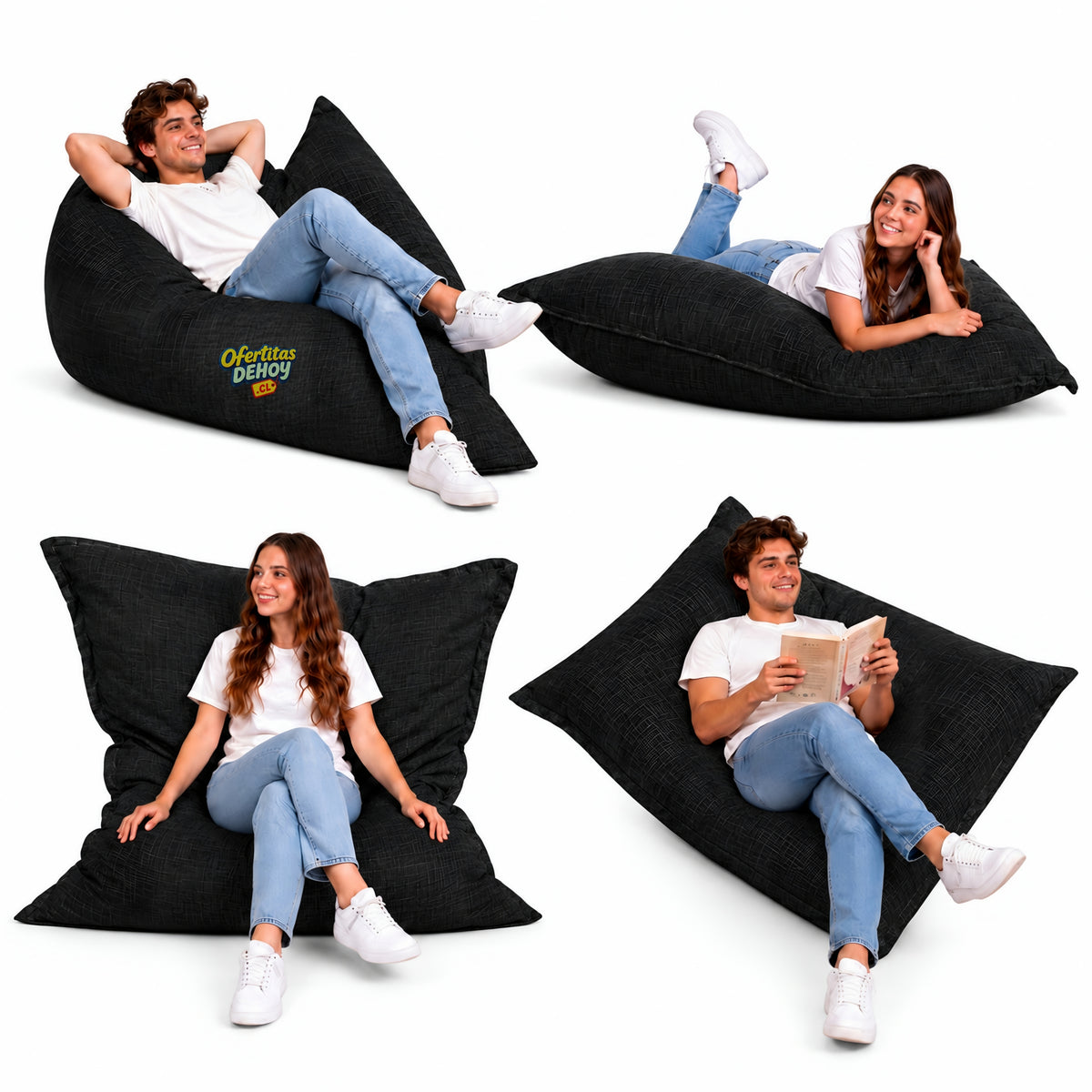 PUFF MULTIFORMA XL LINO (granulado)