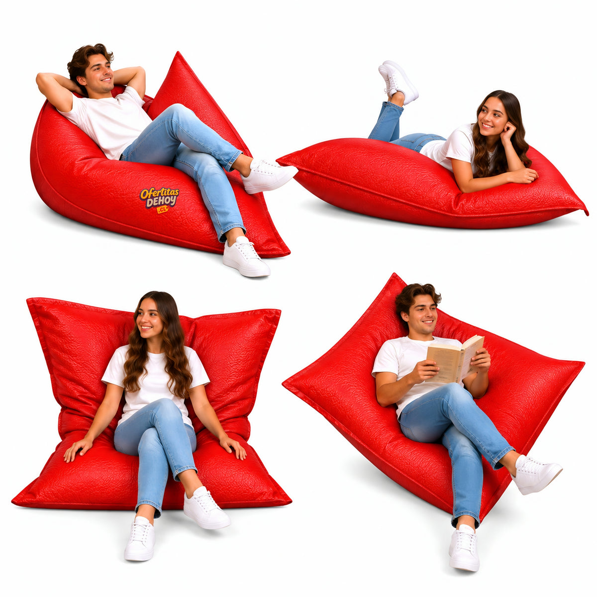 PUFF MULTIFORMA ECOCUERO (granulado)