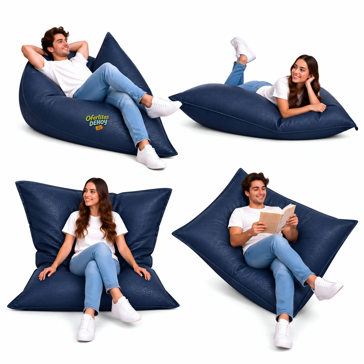 PUFF MULTIFORMA ECOCUERO (granulado)