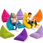 PUFF PIRÁMIDE KIDS CUERO (PERLA)