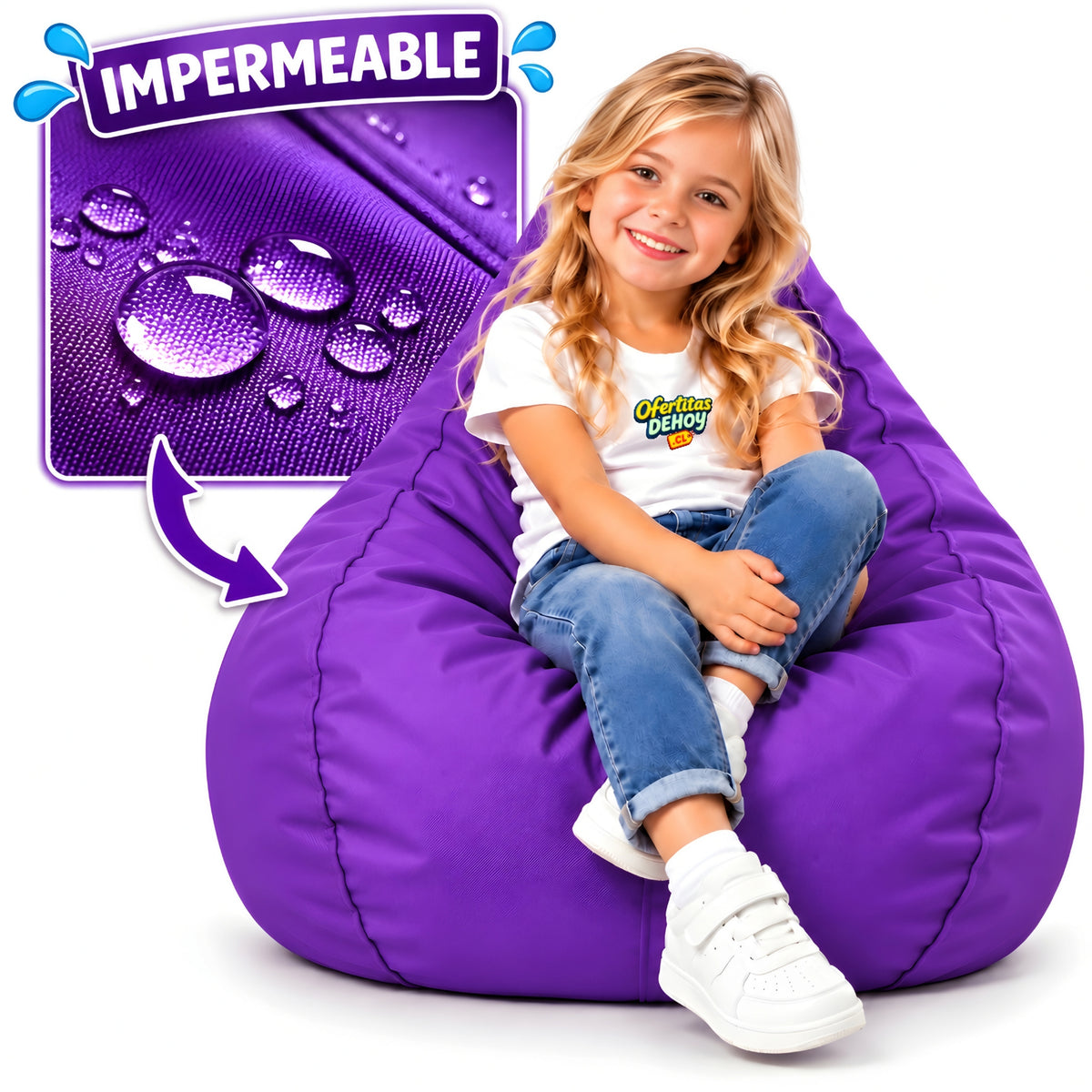 PUFF PERA KIDS IMPERMEABLE (granulado)