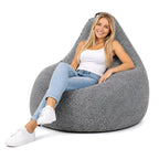 PUFF PERA XL LINO (PERLA)