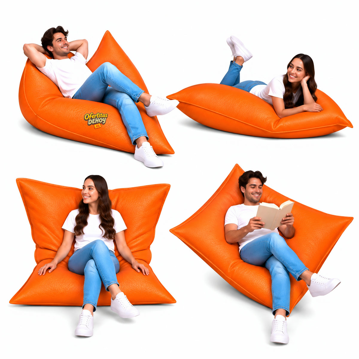 PUFF MULTIFORMA ECOCUERO (granulado)