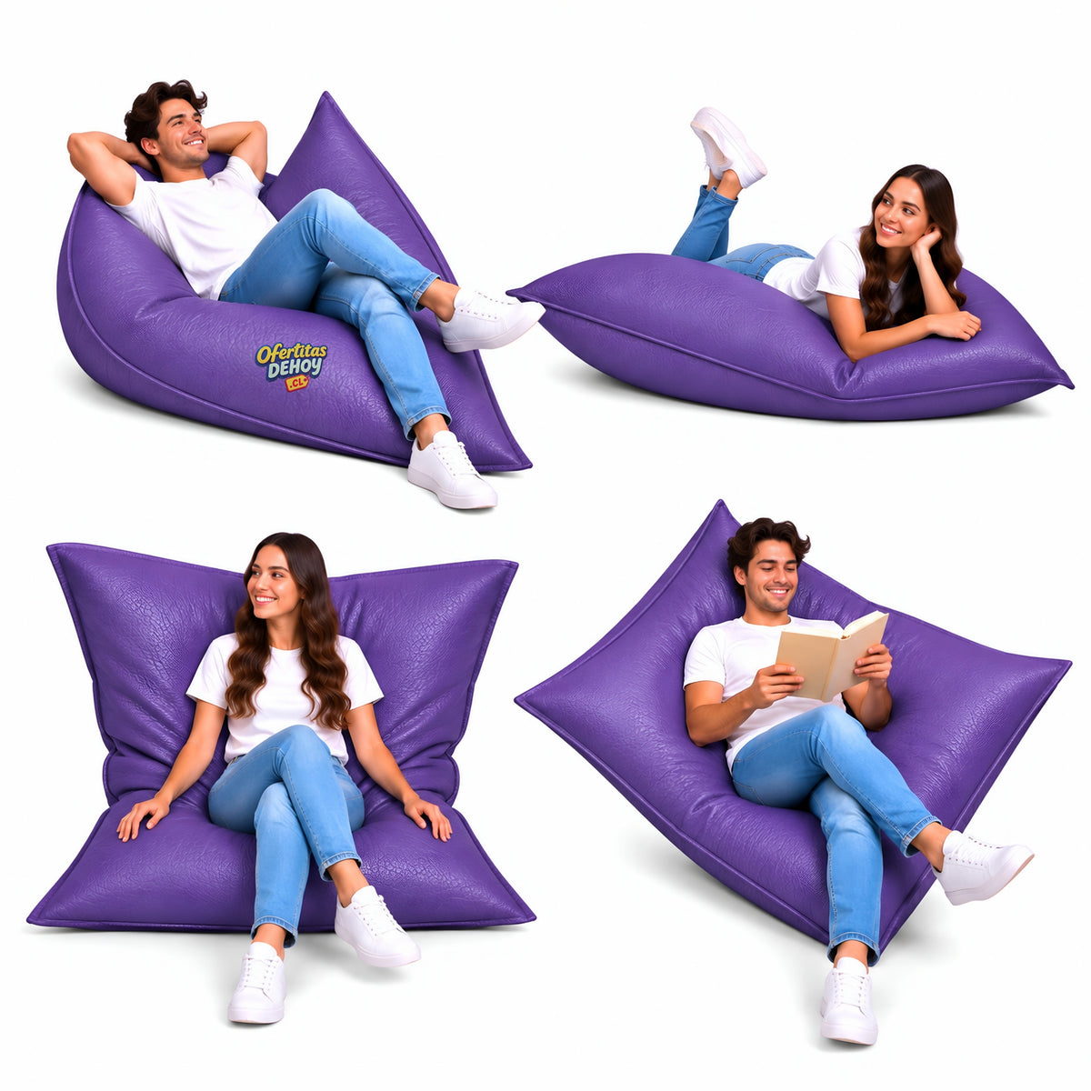 PUFF MULTIFORMA ECOCUERO (granulado)