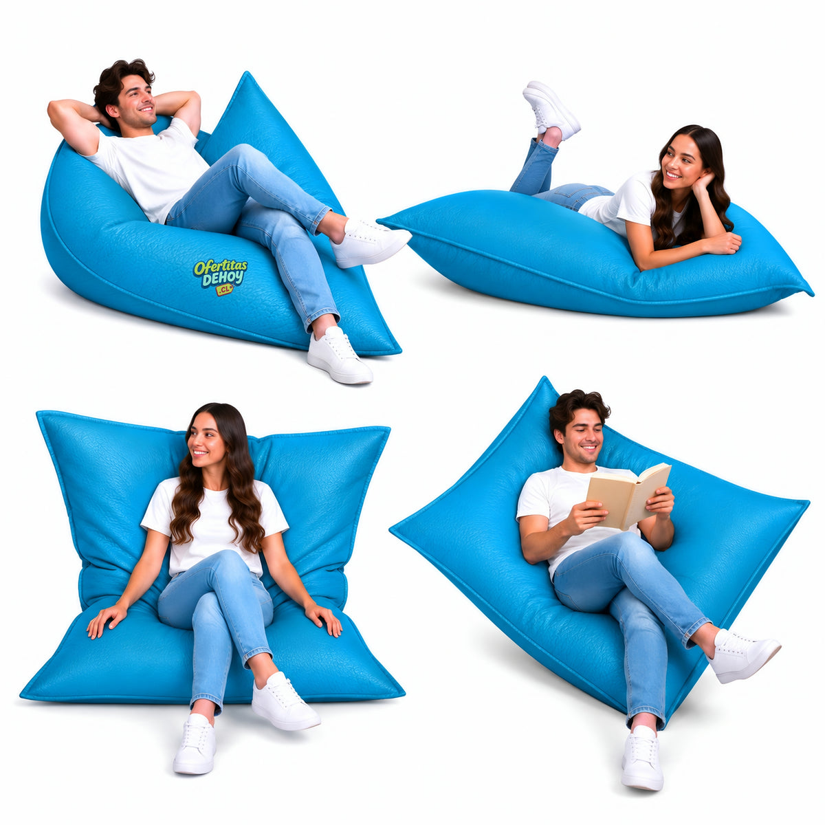 PUFF MULTIFORMA ECOCUERO (granulado)
