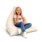 PUFF PIRÁMIDE KIDS CUERO (PERLA)